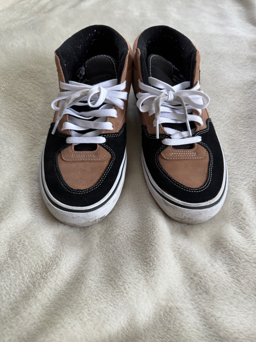 Vans Black and Brown Low-Top Lace-Up Sneakers